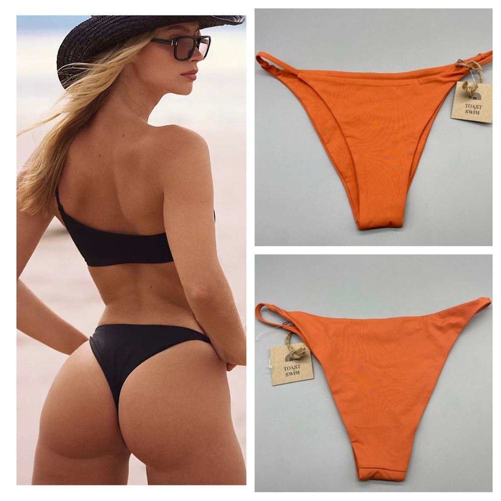 NWT Free People x Toast Signature string bikini Swim bottoms 1840